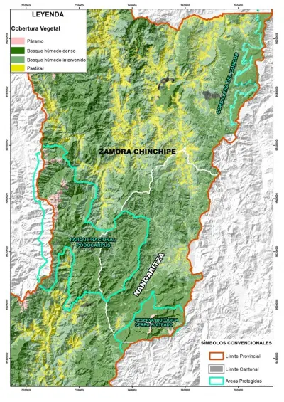 Nangaritza Map » Naturaleza y Cultura Internacional Nangaritza Map