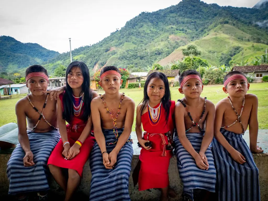 Shuar children