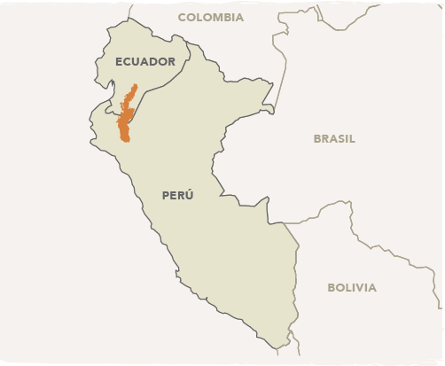 Map Ecuador Peru Bi-National Corridor