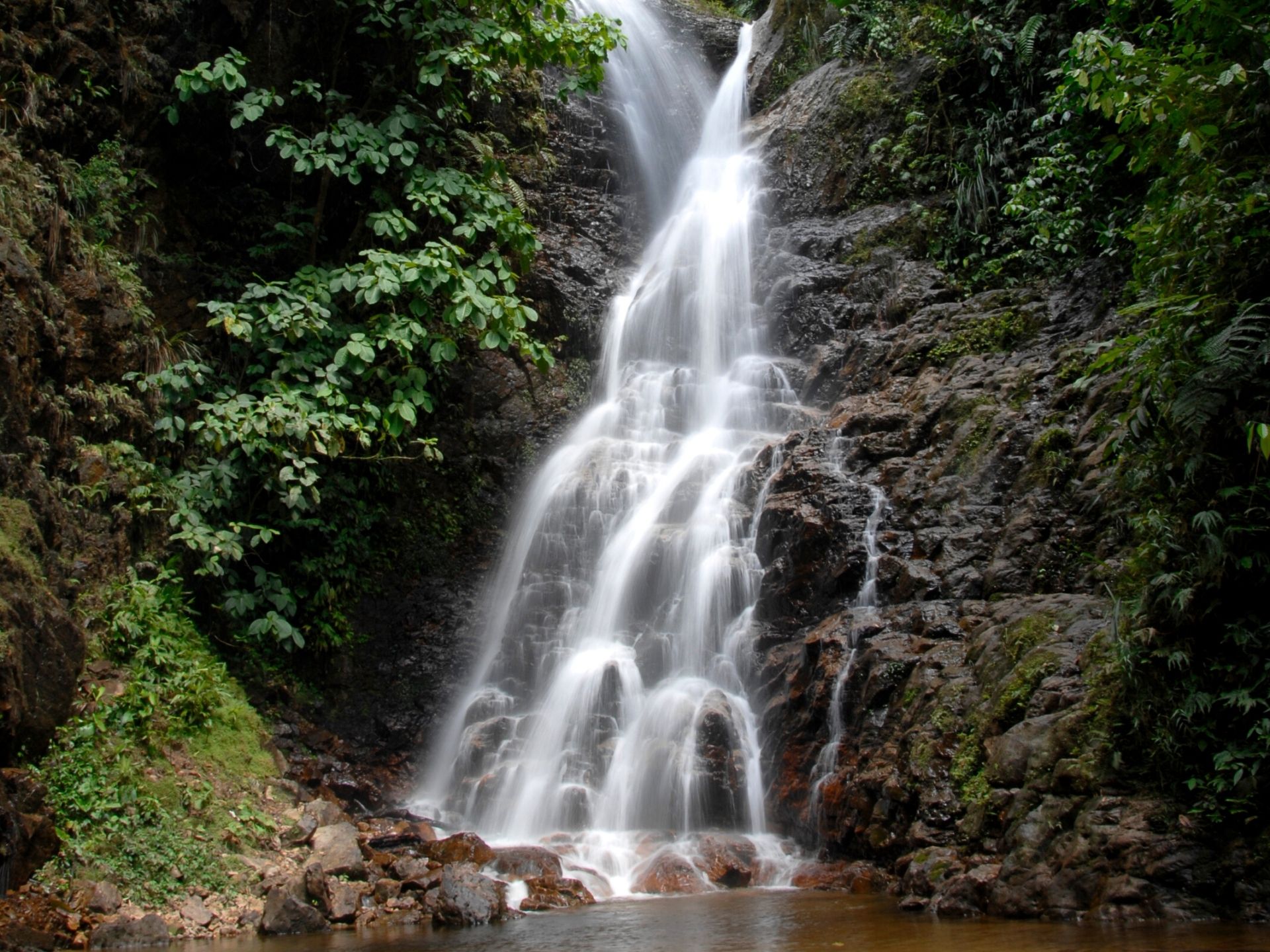 Waterfall in El Guabo, Ecuador