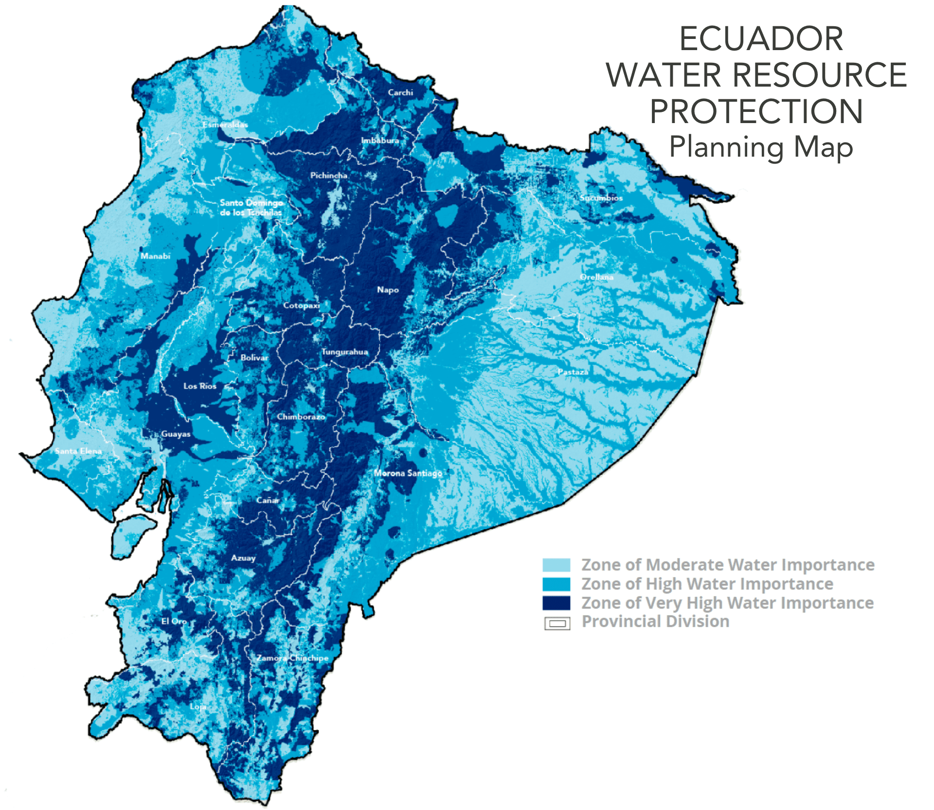 Ecuador Water Resource Protection Planning Map