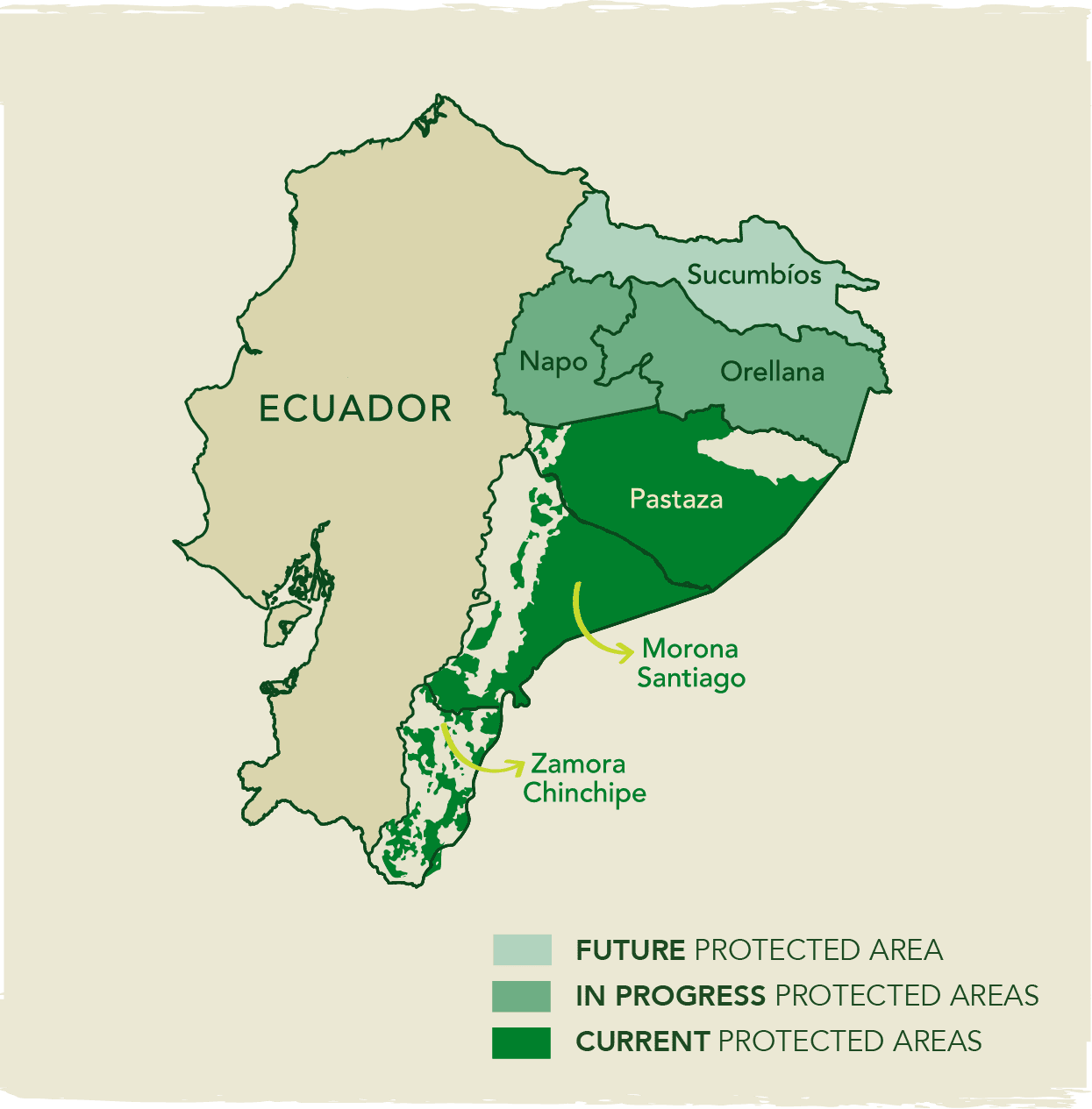 Mapa de la Amazonian Platform en Ecuador