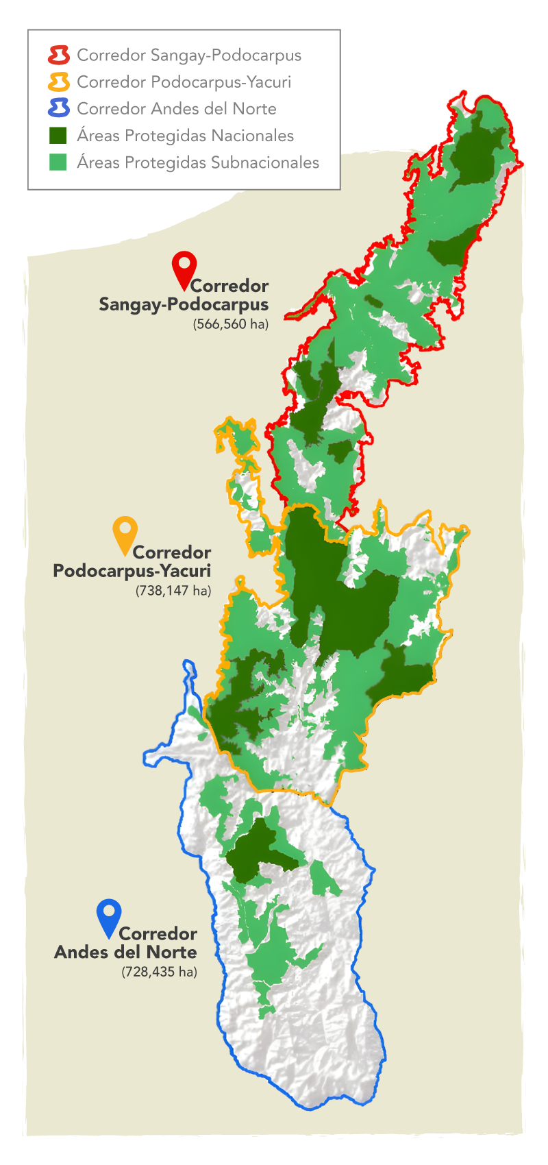 Mapa Corredor BiNacional con Legenda