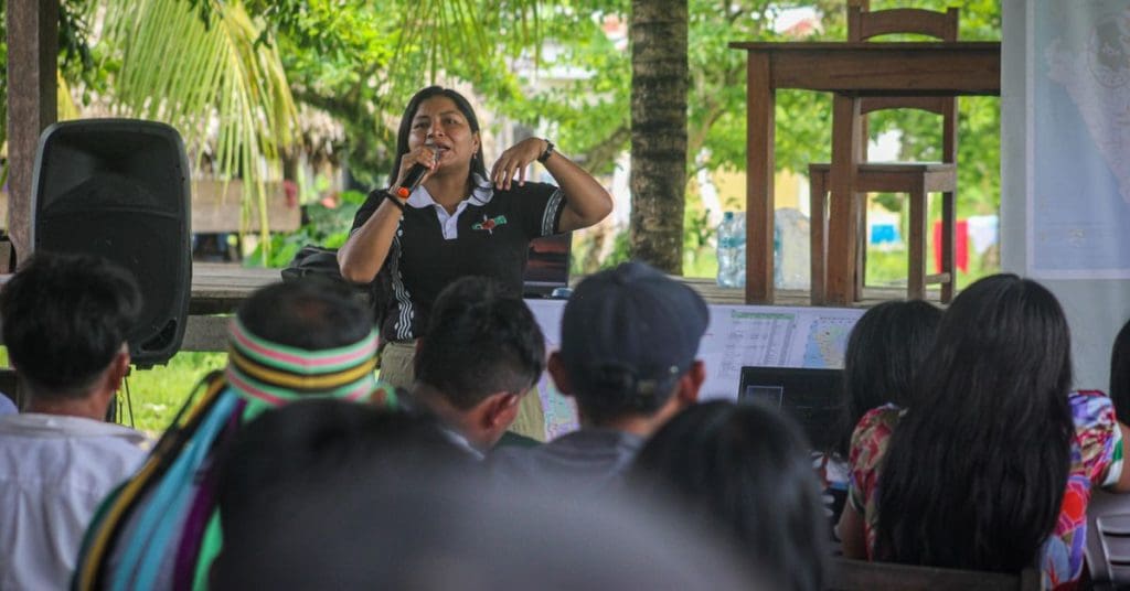 CORPI President speaking to Kandozi people